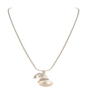 NECKLACE/Faux Pearl Snowman