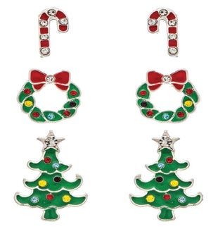 EARRINGSET/Cane Wreath 3pc