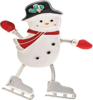 PIN/Skating Snowman