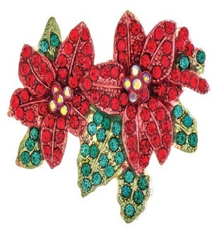 PIN/Crystal Poinsettia