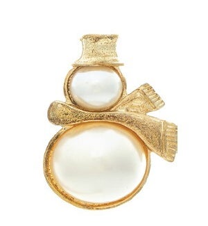 PIN/Faux Pearl Snowman