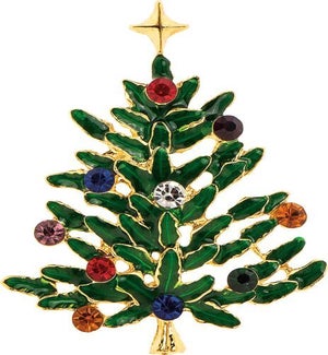 PIN/Green Crystal Tree