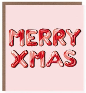 XM/Merry Xmas Balloons
