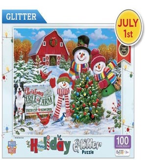 PUZZLES/100PC On the Tree Farm