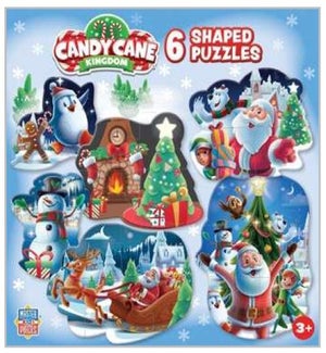 PUZZLE/Christmas Shaped - 6pk