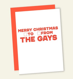XM/MERRY XMAS gays