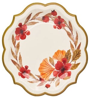 PLATE/Autumn Foliage - 8"
