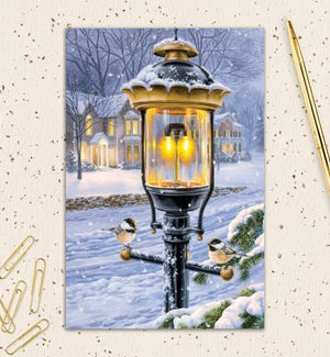 HOL/Chickadees on Lamp Post