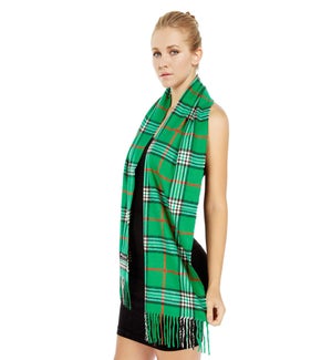 SCARF/Bright Green Plaid