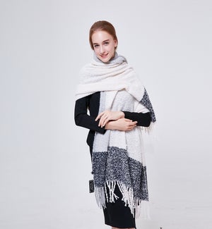 SCARF/Oblong Scarf Black