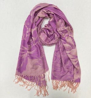 SCARF/Peony Lilac