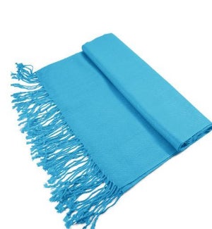 SCARF/Solid Turquoise Pashmina
