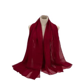 SCARF/Silky Soft D. Red
