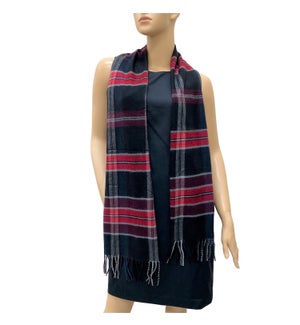 SCARF/Red and Black Plaid