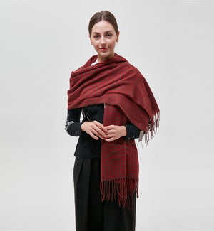 SCARF/Buffalo Check Burg Grey