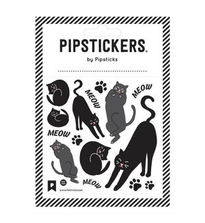STICKER/Fuzzy Black Cats