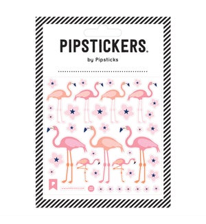 STICKER/Fuzzy Flamingos