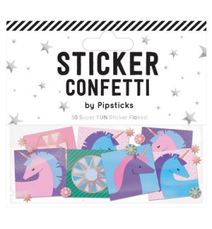 STICKER/Unicorn Confetti