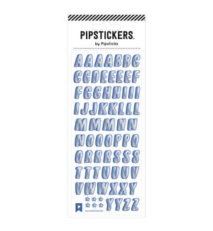 STICKER/Silver Caps Alphabet