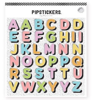STICKERS/Pastel Big Alpha 5ct