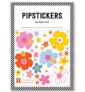 STICKER/Fuzzy Hawaiian Flowers