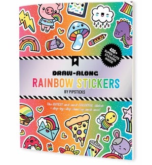 STICKERBOOK/Draw-Along Rainbow