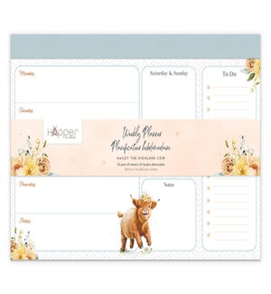 PLANNER/Hailey Highland Cow