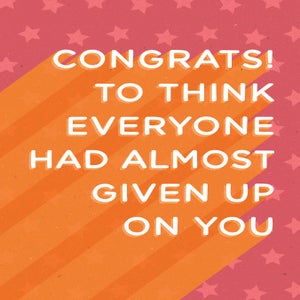 Congratulations