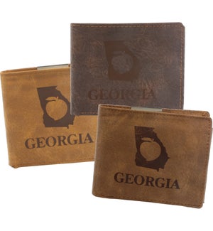 Suede State Wallets - Georgia