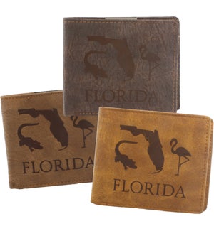 Suede State Wallets - Florida