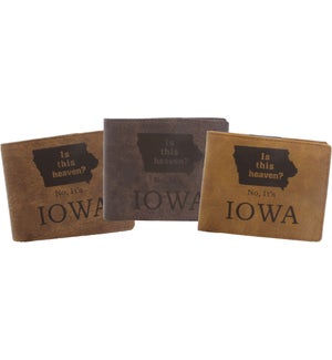 Suede State Wallets - Iowa