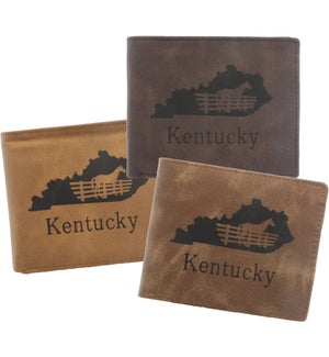 Suede State Wallets - Kentucky