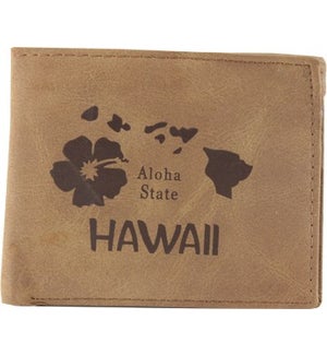 Suede State Wallets - Hawaii