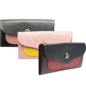 Fold Over Wallet with Magnetic Clasp