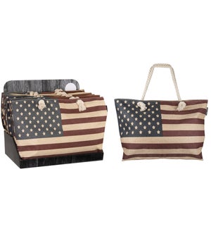 American Flag Bag Display - 24pcs