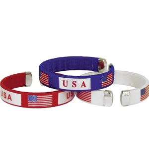 USA Patriotic Wristband (Carded Available)