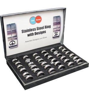 Stainless Steel Ring - 36pcs