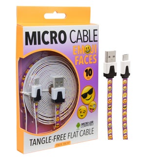 Emoji Micro Cable (10 FT)