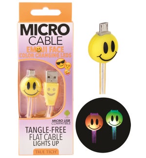 Light Up Emoji Micro Cable