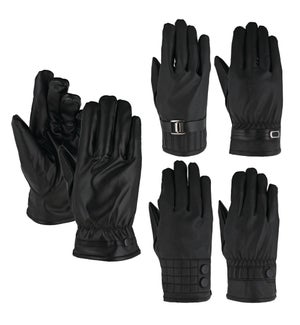 Vegan Leather Gloves - Women's