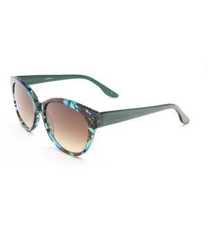 Atlantis Luxury Handmade Sunglasses (Brown/Blue/Green Pattern)
