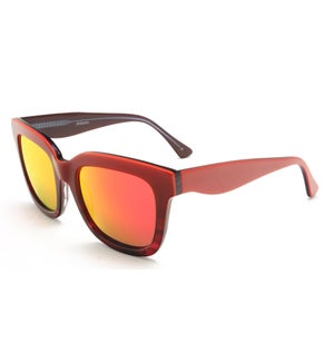 Atlantis Luxury Handmade Sunglasses (Red-Red stripe/Blue-Red Stripe)