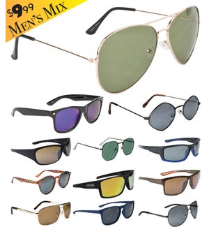 $9.99 Men's Sunglasses - UPC: 6-87110-02513-2
