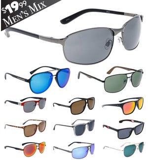 $19.99 Men's Sunglasses - UPC: 6-87110-02517-0