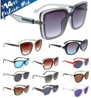 $14.99 Fashion Sunglasses - UPC: 6-87110-02386-2