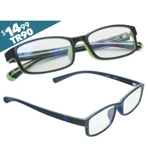 iShield Anti-Reflective Reading Glasses - Alberta Assorted Diopters