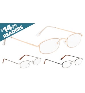 $14.99 Reader - Bertrand Assorted Diopters