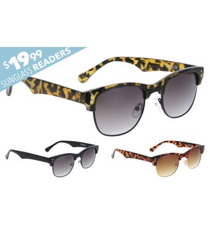 $19.99 Sunglass No Line Bifocals - Monroe Assorted Diopters