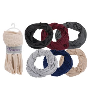 Fae - Infinity Scarf with Line Pattern Assortment