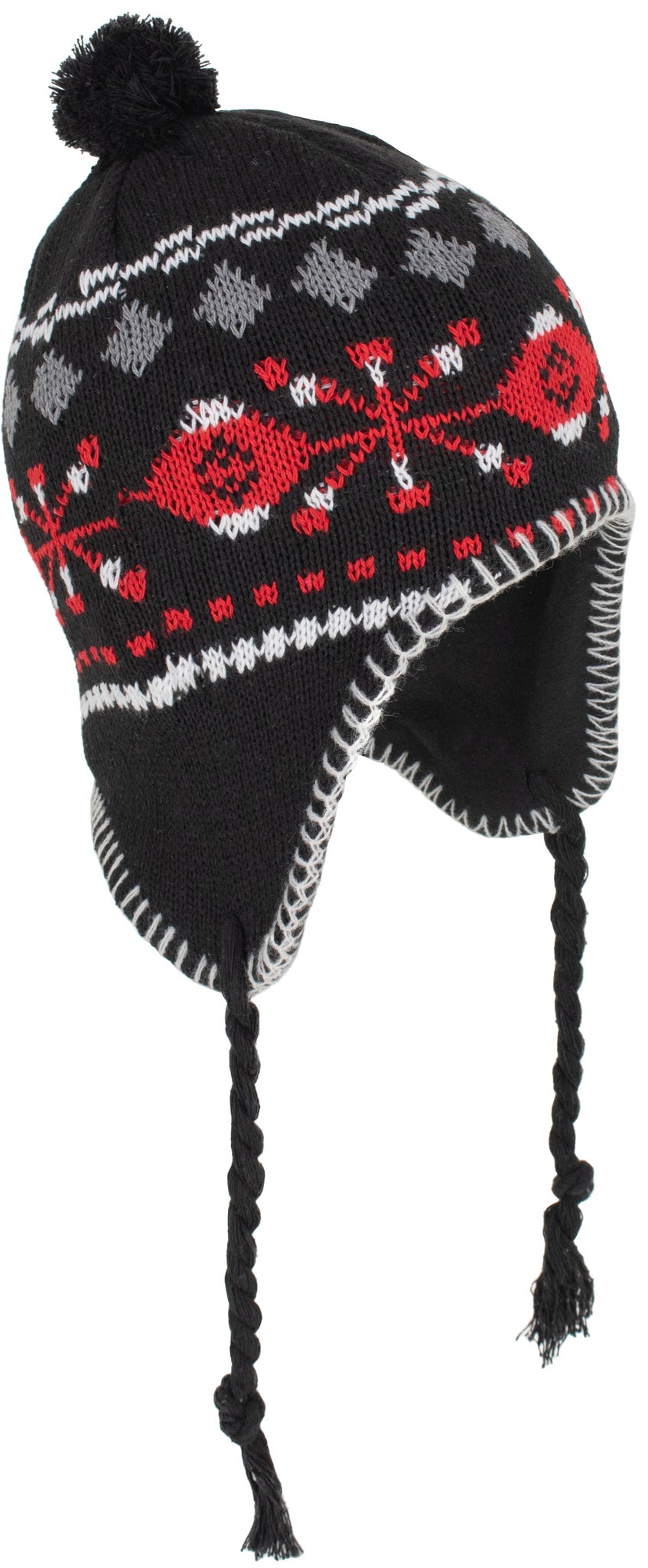 winter hat with tassels